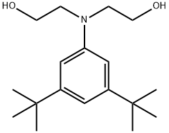 2,2'-[[3,5-bis(1,1-dimethylethyl)phenyl]imino]bisethanol Struktur