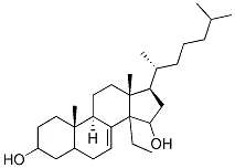 14-ethylcholest-7-ene-3,15-diol Structure