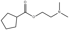 Cyclopentanecarboxylic acid, 2-(dimethylamino)ethyl ester (9CI) 结构式