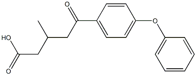 3-METHYL-5-OXO-5-(4-PHENOXYPHENYL)VALERIC ACID Struktur