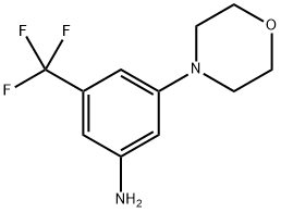 3-Morpholin-4-yl-5-trifluoromethyl-phenylamine Structure