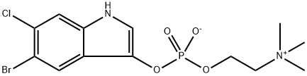 5-BROMO-6-CHLORO-3-INDOXYL CHOLINE PHOSPHATE 化学構造式
