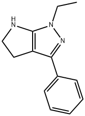 Pyrrolo[2,3-c]pyrazole, 1-ethyl-1,4,5,6-tetrahydro-3-phenyl- (9CI) 结构式