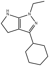 Pyrrolo[2,3-c]pyrazole, 3-cyclohexyl-1-ethyl-1,4,5,6-tetrahydro- (9CI),641585-04-8,结构式