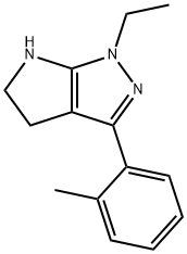 Pyrrolo[2,3-c]pyrazole, 1-ethyl-1,4,5,6-tetrahydro-3-(2-methylphenyl)- (9CI) Structure