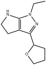 Pyrrolo[2,3-c]pyrazole, 1-ethyl-1,4,5,6-tetrahydro-3-(tetrahydro-2-furanyl)- (9CI) Structure
