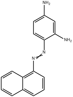 4-(1-ナフチルアゾ)-1,3-ベンゼンジアミン 化学構造式
