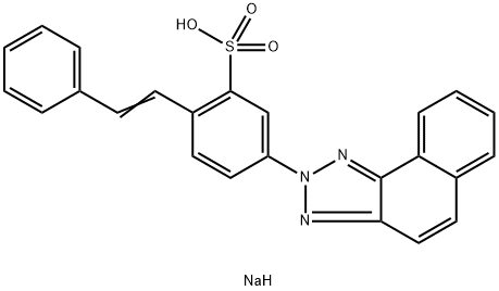 sodium 4-(2H-naphtho[1,2-d]triazol-2-yl)stilbene-2-sulphonate Structure