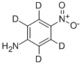 4-硝基苯胺-D4, 64164-08-5, 结构式