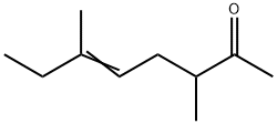 3,6-二甲基-5-辛烯-2-酮 结构式