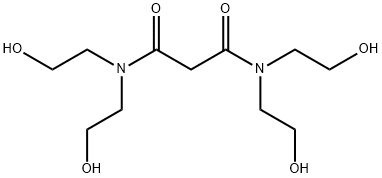 N,N,N',N'-テトラキス(2-ヒドロキシエチル)プロパンジアミド 化学構造式