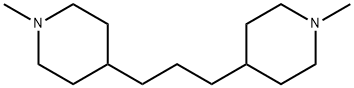 4,4'-(1,3-プロパンジイル)ビス(1-メチルピペリジン) 化学構造式