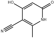 1,6-ジヒドロ-4-ヒドロキシ-2-メチル-6-オキソ-3-ピリジンカルボニトリル 化学構造式