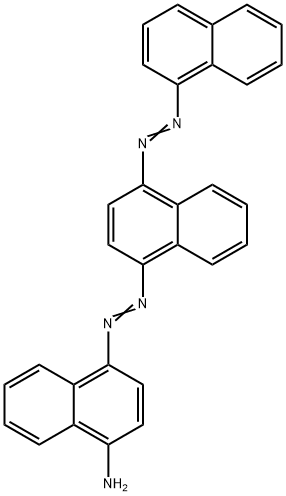 4-[[4-(1-ナフチルアゾ)-1-ナフチル]アゾ]-1-ナフタレンアミン 化学構造式