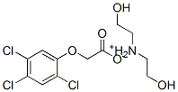 (2,4,5-トリクロロフェノキシ)酢酸・2,2′-イミノビス(エタノール) 化学構造式