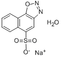 1,2-ナフトキノン-2-ジアジド-4-スルホン酸ナトリウム 化学構造式