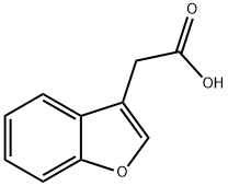 ベンゾ[B]フラン-3-イル酢酸 化学構造式