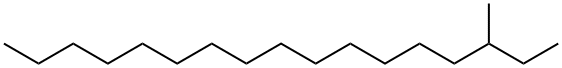 3-メチルヘプタデカン, IN ISOOCTANE (1000ΜG/ML) 化学構造式