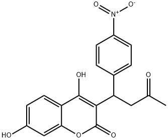 rac 7-Hydroxy Acenocoumarol Struktur