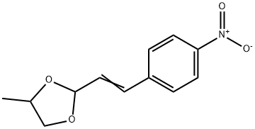 1,3-Dioxolane, 4-methyl-2-2-(4-nitrophenyl)ethenyl- Structure