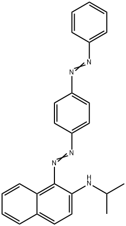 N-(1-メチルエチル)-1-[[4-(フェニルアゾ)フェニル]アゾ]-2-ナフタレンアミン 化学構造式