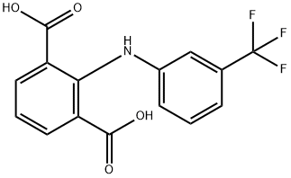 1,3-Benzenedicarboxylic  acid,  2-[[3-(trifluoromethyl)phenyl]amino]- Struktur