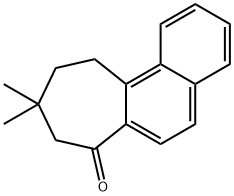 8,9,10,11-テトラヒドロ-9,9-ジメチル-7H-シクロヘプタ[a]ナフタレン-7-オン 化学構造式