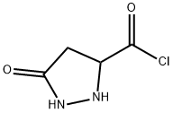 3-Pyrazolidinecarbonyl chloride, 5-oxo- (9CI) Struktur