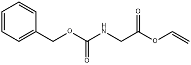 N-[(ベンジルオキシ)カルボニル]グリシンエテニル 化学構造式
