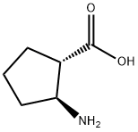 (1S,2S)-(-)-2-氨基-1-环戊烷羧酸, 64191-13-5, 结构式