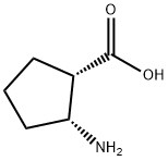 (1S,2R)-2-Aminocyclopentanecarboxylic acid Struktur
