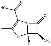 4-Thia-1-azabicyclo[3.2.0]hept-2-ene-2-carboxylicacid,6-amino-3-methyl-7-oxo-,(5R-trans)-(9CI) Struktur