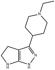 Pyrrolo[2,3-c]pyrazole, 3-(1-ethyl-4-piperidinyl)-1,4,5,6-tetrahydro- (9CI) Structure