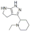 Pyrrolo[2,3-c]pyrazole, 3-(1-ethyl-2-piperidinyl)-1,4,5,6-tetrahydro- (9CI) Structure