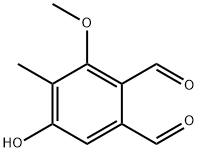 5-Hydroxy-3-methoxy-4-methyl-1,2-benzenedicarbaldehyde Structure