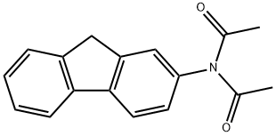 2-(ジアセチルアミノ)-9H-フルオレン 化学構造式
