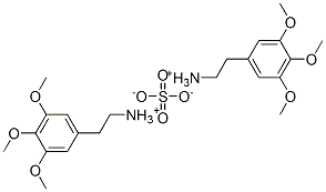 bis(3,4,5-trimethoxyphenethylammonium) sulphate Structure