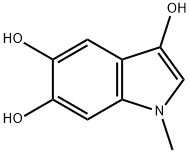 1-メチル-1H-インドール-3,5,6-トリオール 化学構造式