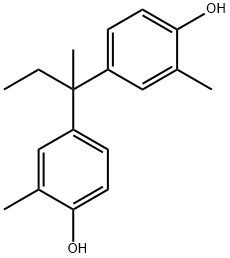 4,4'-(1-メチルプロピリデン)ビス(2-メチルフェノール) 化学構造式