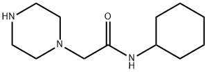N-Cyclohexyl-2-piperazin-1-yl-acetamide Struktur