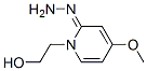 2(1H)-Pyridinone,1-(2-hydroxyethyl)-4-methoxy-,hydrazone(9CI) Struktur