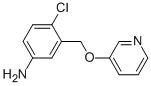 3-(5-AMINO-2-CHLOROBENZYLOXY)PYRIDINE Structure