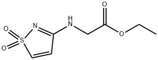 Glycine, N-(1,1-dioxido-3-isothiazolyl)-, ethyl ester (9CI) 结构式