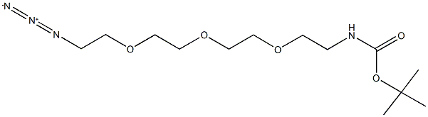 叠氮-四聚乙二醇-叔丁氧羰基, 642091-68-7, 结构式