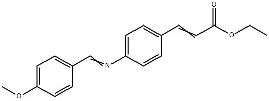 4-[(4-METHOXYBENZYLIDENE)AMINO]CINNAMIC ACID ETHYL ESTER Structure