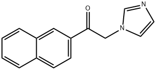 1-(2-ナフチル)-2-(1H-イミダゾール-1-イル)エタノン 化学構造式