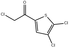 2-クロロ-1-(4,5-ジクロロ-2-チエニル)エタン-1-オン 化学構造式