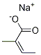 2-Butenoic acid, 2-Methyl-, sodiuM salt, (2Z)- Struktur