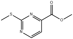METHYL 2-(METHYLTHIO)PYRIMIDINE-4-CARBOXYLATE Struktur