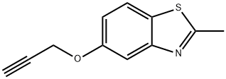 Benzothiazole, 2-methyl-5-(2-propynyloxy)- (9CI) Struktur
